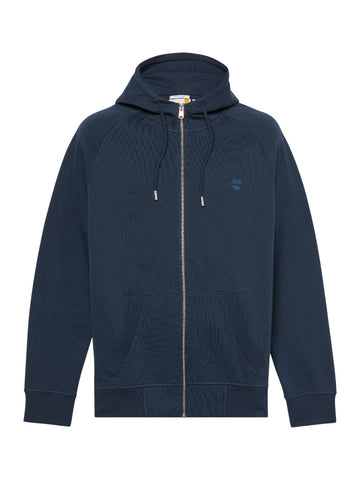 Felpa zip Uomo - Blu/nero