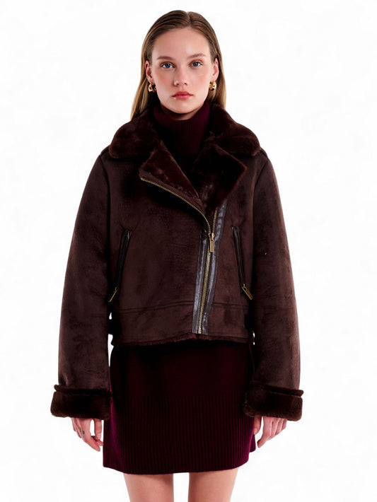 Montone Donna - Marrone