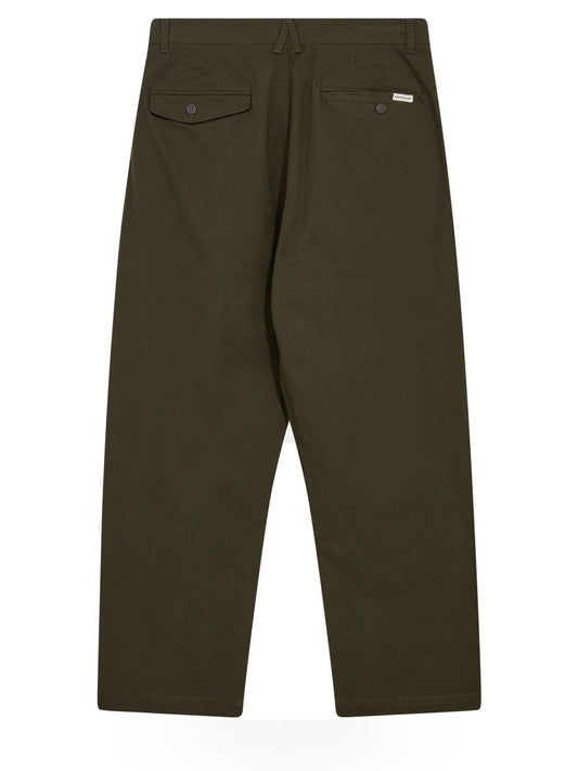 Anerkjendt Akjakob Cotton Pleat Pants - Pantaloni Uomo - Verde