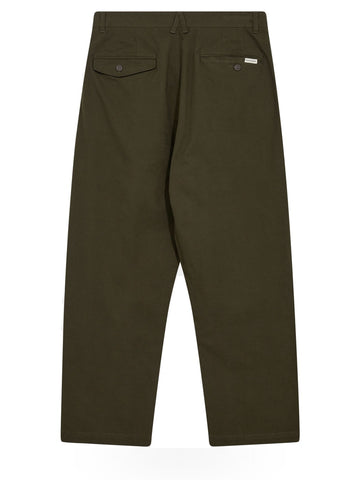 Anerkjendt Akjakob Cotton Pleat Pants - Pantaloni Uomo - Verde