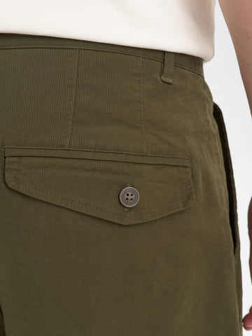 Anerkjendt Akjakob Cotton Pleat Pants - Pantaloni Uomo - Verde