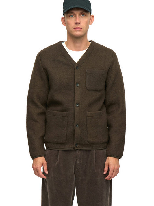 Anerkjendt Aksigurd Boiled Wool Overshirt - Camicie Uomo - Delicioso