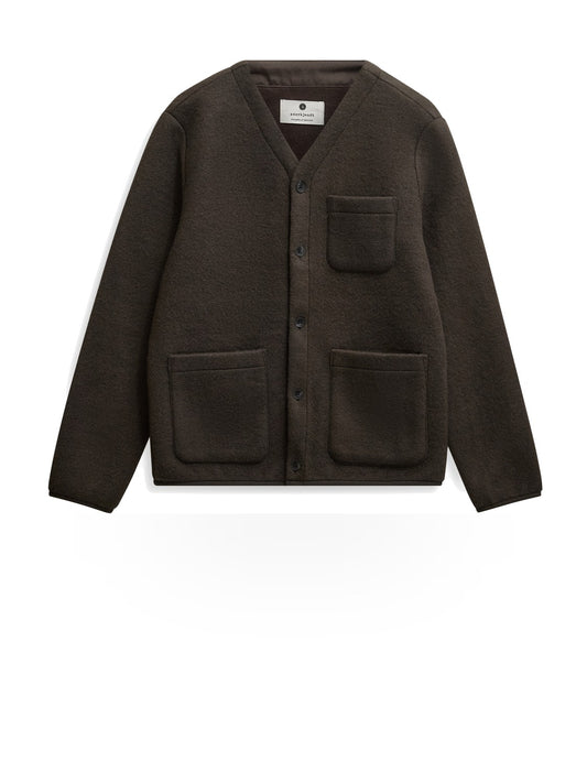Anerkjendt Aksigurd Boiled Wool Overshirt - Camicie Uomo - Delicioso