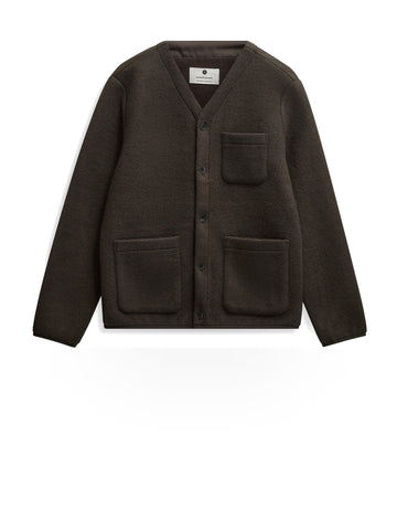 Anerkjendt Aksigurd Boiled Wool Overshirt - Camicie Uomo - Delicioso