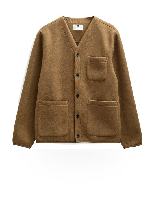 Anerkjendt Aksigurd Boiled Wool Overshirt - Camicie Uomo - Ermine