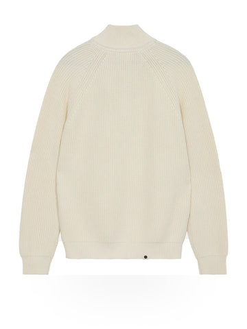 Anerkjendt Aksune Patent Half Zip Knit - Maglieria Uomo - Tofu