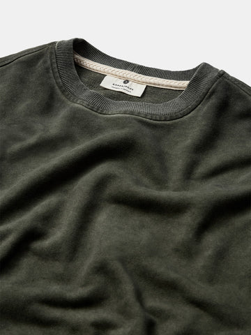 Anerkjendt Aktoni Washed Sweat - Felpa Uomo - Forest Night