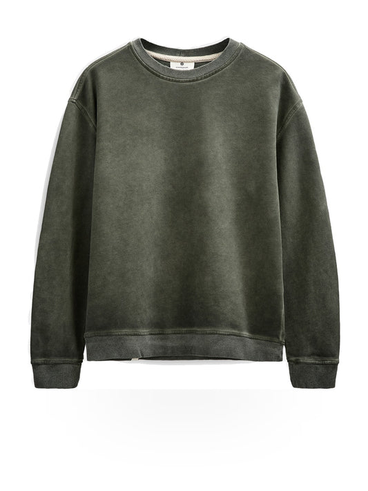 Anerkjendt Aktoni Washed Sweat - Felpa Uomo - Forest Night