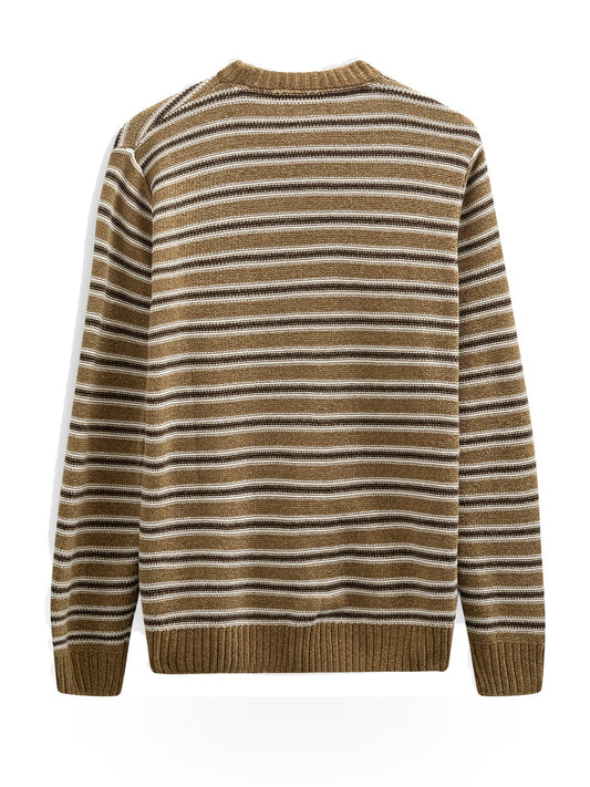 Anerkjendt Aksune Chenille Stripe Knit - Maglieria Uomo - Ermine