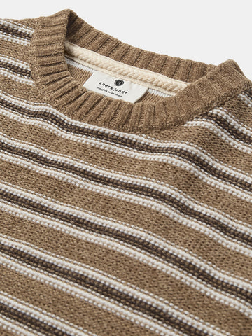 Anerkjendt Aksune Chenille Stripe Knit - Maglieria Uomo - Ermine
