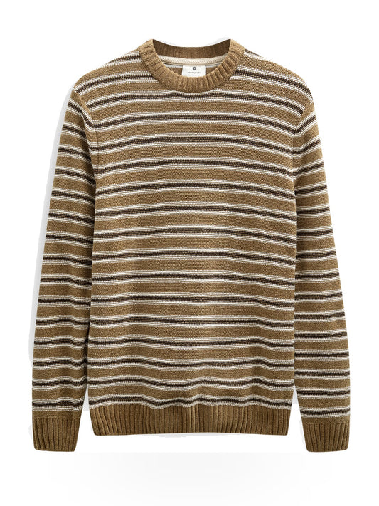 Anerkjendt Aksune Chenille Stripe Knit - Maglieria Uomo - Ermine