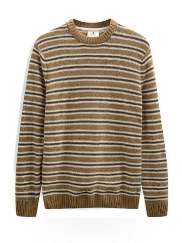 Anerkjendt Aksune Chenille Stripe Knit - Maglieria Uomo - Ermine