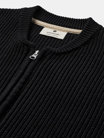 Anerkjendt Aksinus Bomber Car Knit - Maglieria Uomo - Caviar