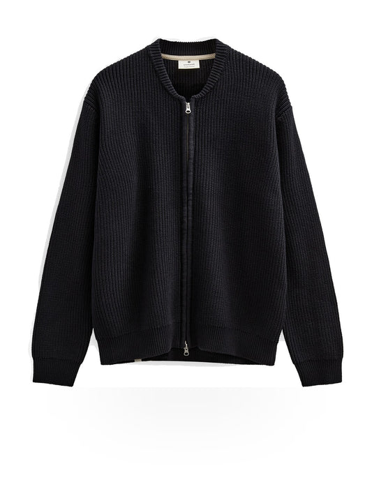 Anerkjendt Aksinus Bomber Car Knit - Maglieria Uomo - Caviar