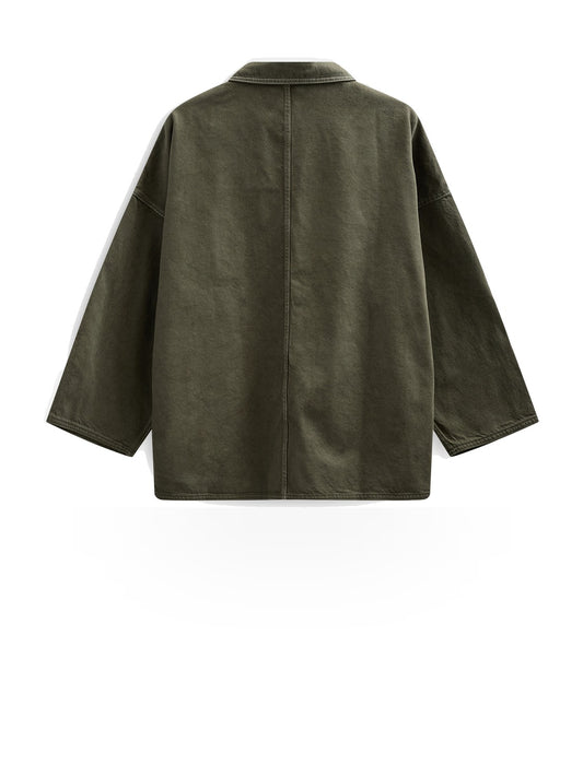 Anerkjendt Akowen Twill Overshirt - Camicie Uomo - Verde