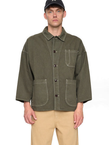 Anerkjendt Akowen Twill Overshirt - Camicie Uomo - Verde