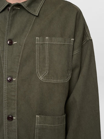 Anerkjendt Akowen Twill Overshirt - Camicie Uomo - Verde