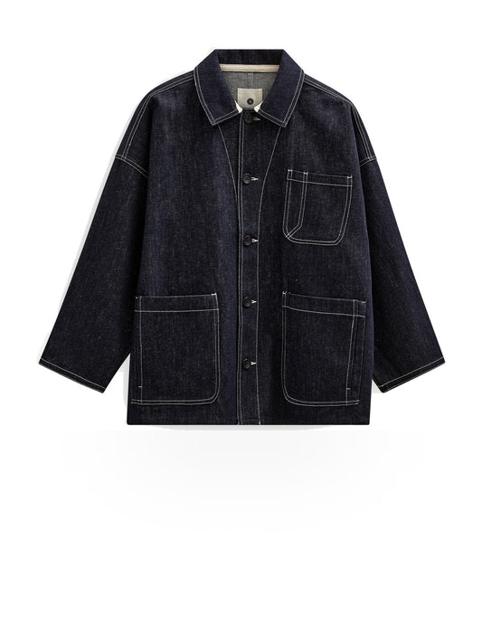 Anerkjendt Akowen Denim Overshirt - Camicie Uomo - Blu