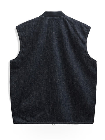 Anerkjendt Akrobin Denim Gilet - Gilet Uomo - Dark Blue Denim