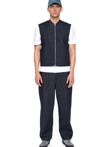 Anerkjendt Akrobin Denim Gilet - Gilet Uomo - Dark Blue Denim