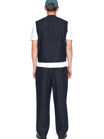Anerkjendt Akrobin Denim Gilet - Gilet Uomo - Dark Blue Denim