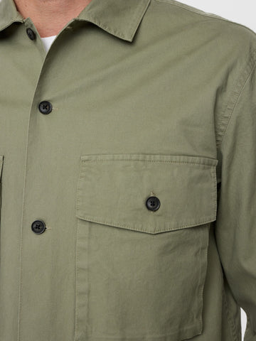 Anerkjendt Akotto Cotton Overshirt - Camicie Uomo - Verde
