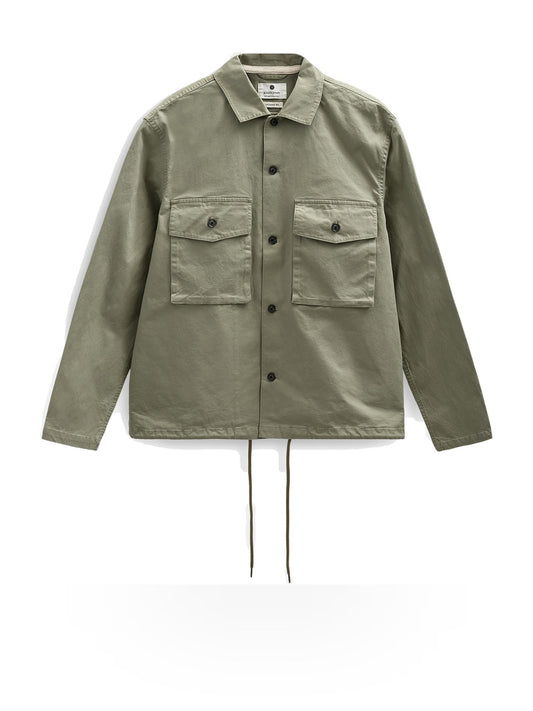 Anerkjendt Akotto Cotton Overshirt - Camicie Uomo - Verde
