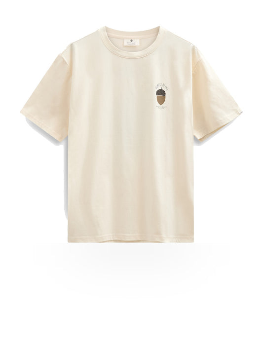 Anerkjendt Akvillads Glimpse Of Fall Tee - T-Shirt Uomo - Beige