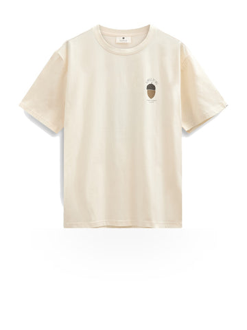 Anerkjendt Akvillads Glimpse Of Fall Tee - T-Shirt Uomo - Beige