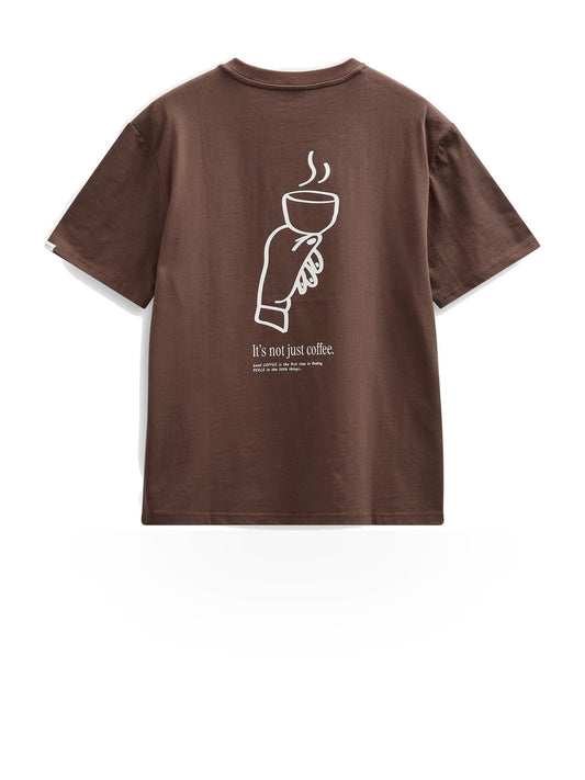 Anerkjendt Akvillads Not Just Coffee Tee - T-Shirt Uomo - Delicioso