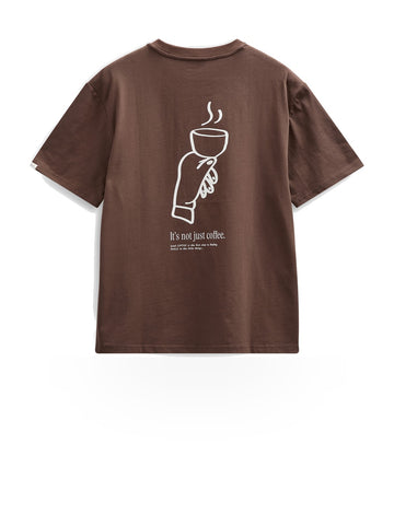 Anerkjendt Akvillads Not Just Coffee Tee - T-Shirt Uomo - Delicioso