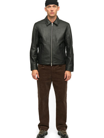 Anerkjendt Akcarl Leather Jacket - Capospalla Uomo - Grigio