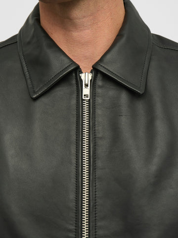 Anerkjendt Akcarl Leather Jacket - Capospalla Uomo - Grigio