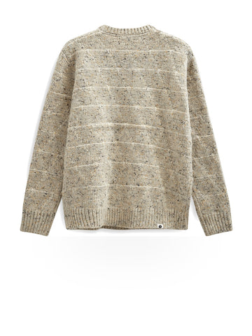 Anerkjendt Aksinus Heavy Wool Knit - Maglieria Uomo - Light Grey Mel