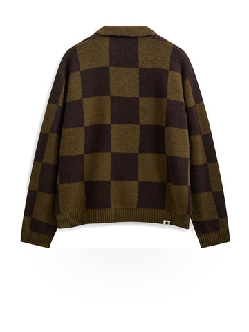 Anerkjendt Aksinus Check Merino Knit - Maglieria Uomo - Forest Night