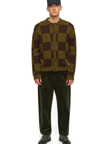 Anerkjendt Aksinus Check Merino Knit - Maglieria Uomo - Forest Night