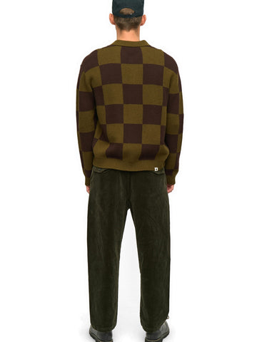 Anerkjendt Aksinus Check Merino Knit - Maglieria Uomo - Forest Night