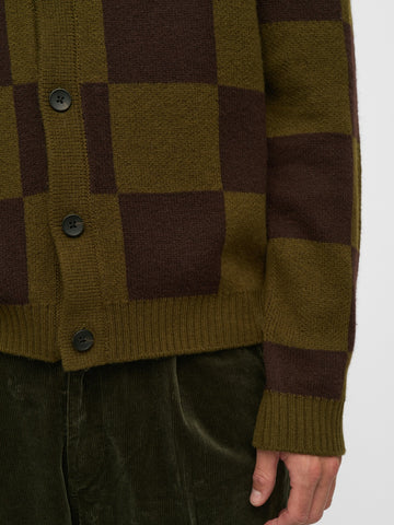 Anerkjendt Aksinus Check Merino Knit - Maglieria Uomo - Forest Night