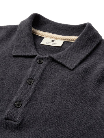 Anerkjendt Akpeter Merino Ls Polo - T-Shirt Uomo - Magnet