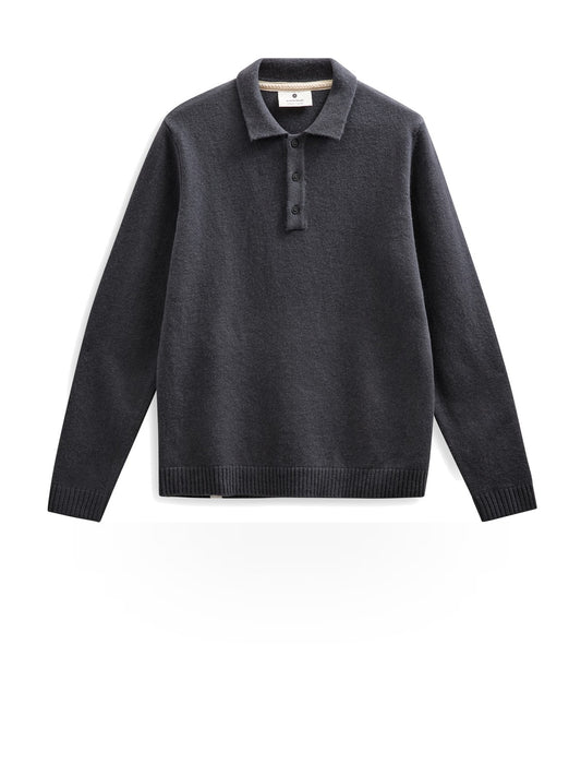 Anerkjendt Akpeter Merino Ls Polo - T-Shirt Uomo - Magnet