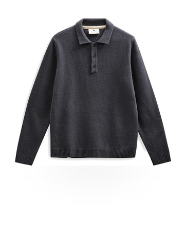 Anerkjendt Akpeter Merino Ls Polo - T-Shirt Uomo - Magnet