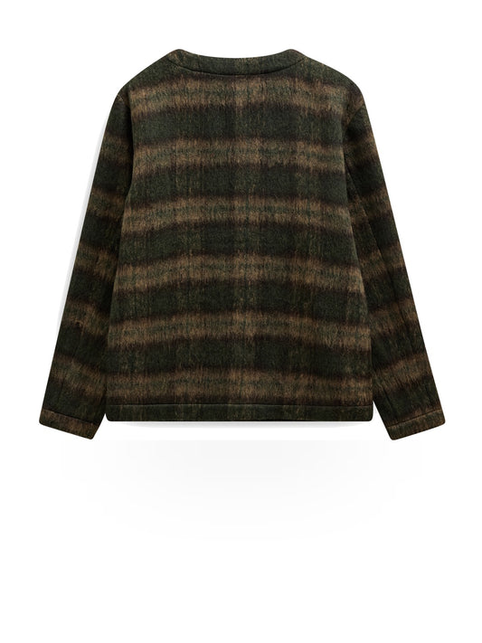 Anerkjendt Akdan Heavy Twill Check Overshirt - Camicie Uomo - Verde