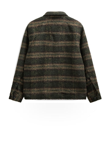 Anerkjendt Akoscar Heavy Twill Check Overshirt - Camicie Uomo - Verde