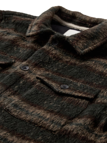 Anerkjendt Akoscar Heavy Twill Check Overshirt - Camicie Uomo - Verde