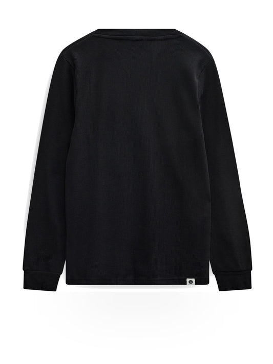 Anerkjendt Akkikki Waffle Ls Tee - T-Shirt Uomo - Grigio