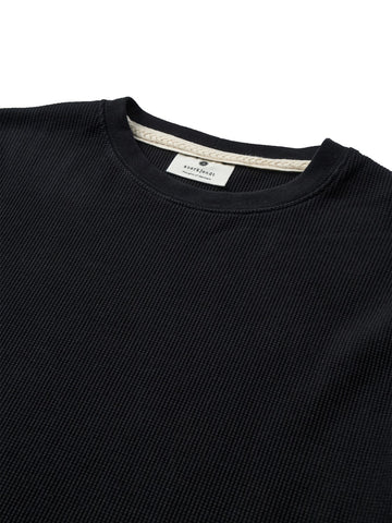 Anerkjendt Akkikki Waffle Ls Tee - T-Shirt Uomo - Grigio