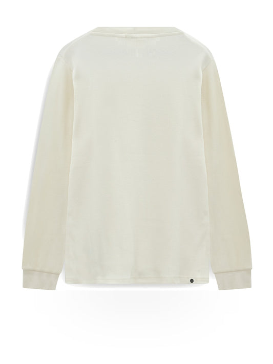 Anerkjendt Akkikki Waffle Ls Tee - T-Shirt Uomo - Beige