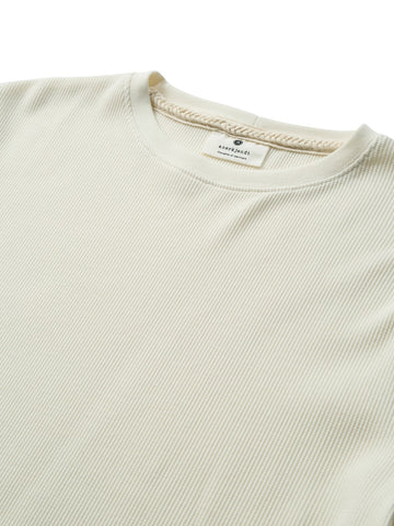 Anerkjendt Akkikki Waffle Ls Tee - T-Shirt Uomo - Beige