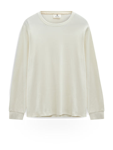 Anerkjendt Akkikki Waffle Ls Tee - T-Shirt Uomo - Beige