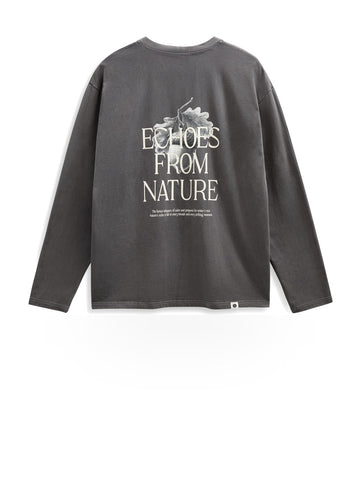 Anerkjendt Akvillads Acorn L/s Tee - T-Shirt Uomo - Magnet